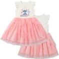 thumbnail image 6 of Disney Lilo & Stitch Girls Tulle Dress, Ruffle Sleeve Stitch Dress with Glitter Skirt, Little Girls Sizes 4-6X, 6 of 6