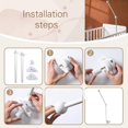 thumbnail image 5 of Baby Bed Bell Bracket Crib Mobile Stand Easy Installation Interactive Cloud Shape Arm Bracket For Infant Hanging Rattle Wood color, 5 of 5