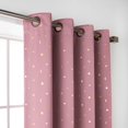 thumbnail image 2 of Aurora Home Golden Enchanted Unicorn Blackout Curtains Mauve - 84, 2 of 5