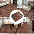 thumbnail image 6 of Washable Area Rug,Soft Rugs for Living Room,Vintage Carpet Area Rugs for Bedroom Dining Room,Low Pile Non-Slip Stain Resistant Under Table Rug, 6 of 6
