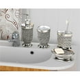 thumbnail image 1 of NuSteel BHT-3456-SET4 Ensemble de 4 Pcs Cœur Perlé Collection Bain Résine Argentée, 1 of 4