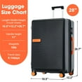 thumbnail image 3 of Yiwa 28-Inch Expandable Hardside Luggage with TSA Lock & Spinner Wheels, 3 of 7