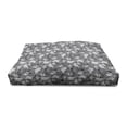 thumbnail image 3 of Pirates Pet House, Greyscale Pattern Dead Man Skulls with Hat and Eye Patches and Doodle Outlines, Outdoor & Indoor Portable Dog Kennel with Pillow and Cover, 5 Sizes, Grey Pale Grey, by Ambesonne, 3 of 4