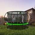 thumbnail image 2 of CITYLE 14FT Trampoline with Enclosure Net, Outdoor Trampoline for Kids and Adults, 1400LBS Trampoline with Basketball Hoop, Galvanized Steel Heavy Duty Trampolines with Xmas Gift, 2 of 7