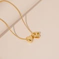 thumbnail image 3 of Initial Heart Necklace for Women 14K Gold Plated A-Z Letter Necklace Dainty Bubble Heart Pendant Tiny Initial Necklaces for Women Teen Trendy Jewelry Gifts, 3 of 7