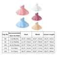 thumbnail image 3 of IBTOM CASTLE Baby Flower Girl One Shoulder Formal Wedding Dress 1st 2nd Birthday Cake Smash Outfits Toddler Prom Pageant Ball Gown 3-4 Years White, 3 of 7