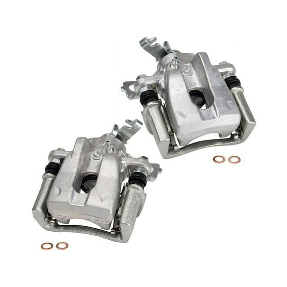 Rear Brake Caliper Set 2 Piece - Compatible with 2009 - 2010, 2014 - 2018 Toyota Corolla 2015 2016 2017