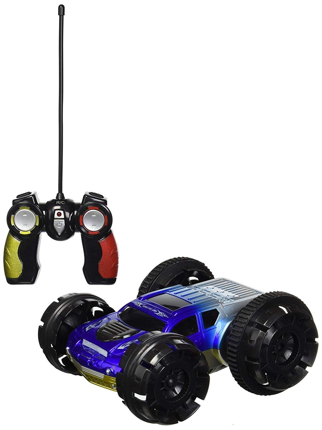 RC Double Sided Stunt Racer Remote Control Car Rechargeable w/ 360 Degree Spinning Action