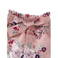 thumbnail image 5 of WISWELL 3Pcs Baby Girl's Romper Tops Bodysuit Flower Pants Headband Outfits Clothes Set 9-12 Months, 5 of 5