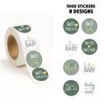 thumbnail image 2 of WIRESTER 1000 Pcs Chocolate Drops Labels Stickers Candy Stickers 0.75 Inch for Baby Girl Boy Shower Birthday Party Supplies - Boy Girl Baby Shower, 2 of 6