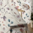 thumbnail image 5 of Sheer Curtains 108 inches Long, Fall Leaf Vintage Autumn Leaf Plant Light Filtering Sheer Window Curtains Rod Pocket Voile Drapes for Bedroom Living Room, 52"W x 108"L 2 Panels, 5 of 7