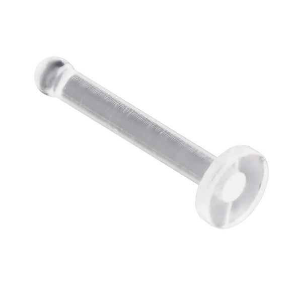 Clear Bio-Flex Nose Bone Ring Stud Retainer 20 to 16 Gauge 1/4" (6 MM)
