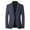 Dark Blue, variant on JINMGG Winter Coats for Women, 2023 Fashion Winter Clearance Men's Single-breasted Fashion Plaid Suit Business Casual Suit Wool Coat Dark Blue M（170）