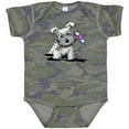 thumbnail image 3 of Inktastic Schnauzer with Heart Boys or Girls Baby Bodysuit, 3 of 5