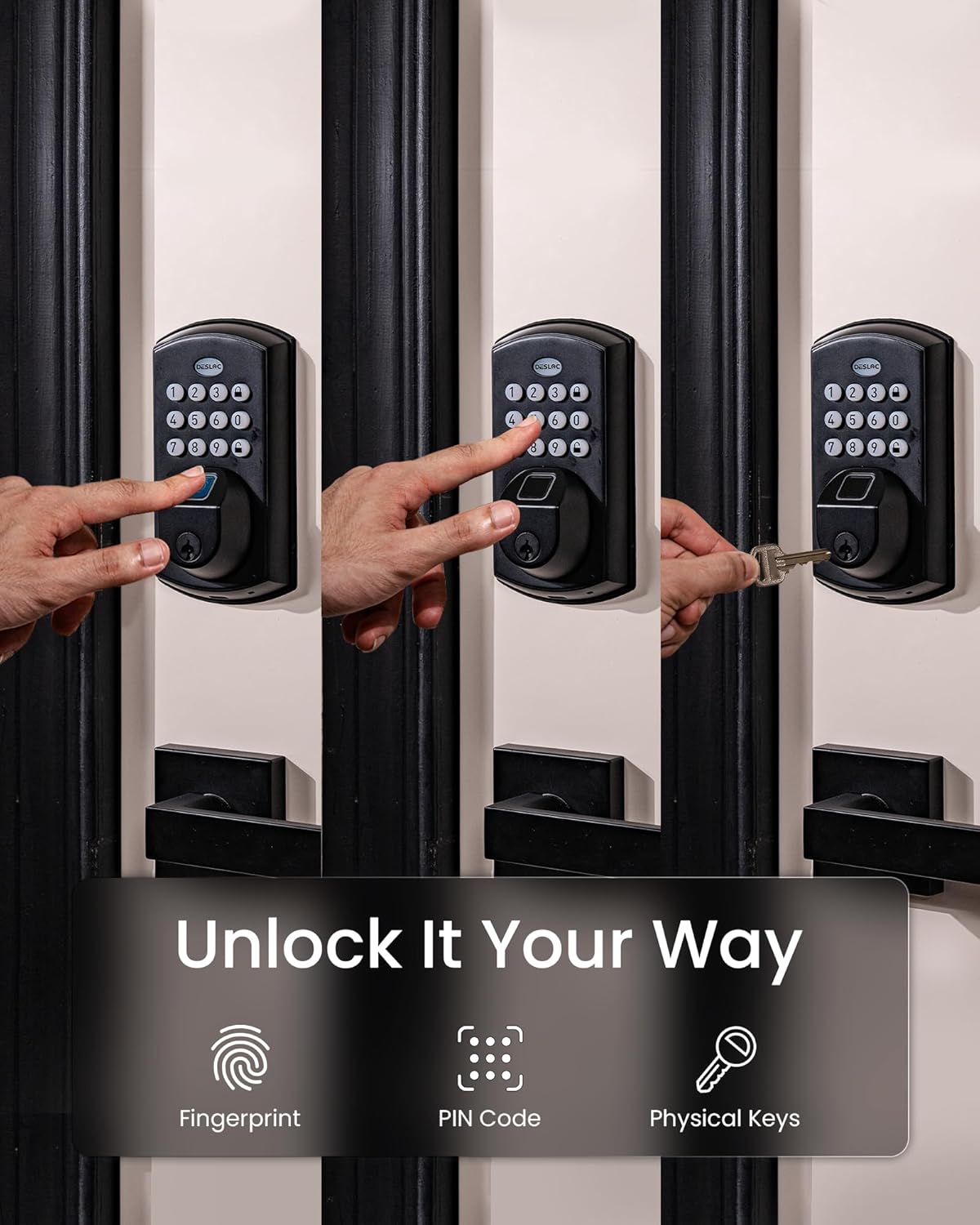 DESLOC A100F Fingerprint Keyless Entry Deadbolt photo 4