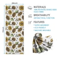 thumbnail image 2 of White Sunflower Seed Pattern Hot Yoga Mat Towel Non Slip for Hot Yoga - Quick-Drying Yoga Mat Cover with 4 Corner Pockets with Travel Bag - Hot Yoga Towel Non Slip 74"x26", 2 of 6