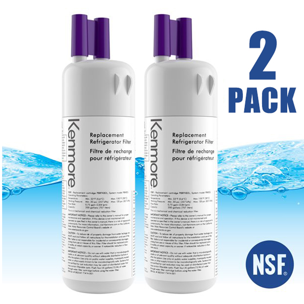2 Pack Kenmore 9081 469081 469930 Refrigerator Water Filter