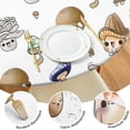 thumbnail image 4 of Colorful Mushroom Cartoon White Pattern Round Fitted Tablecloth with Elastic Edge,Dining Table Cover Waterproof,Outdoor Round Tablecloth for Camping,Dining,Indoor and Outdoor, 4 of 7