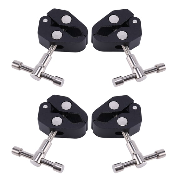 Lot de 4 Super Pince Pince à Crabe Photographie avec / Pince à Tige Filetée 1/4 et 3/8 Pouce
