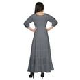 thumbnail image 3 of Moomaya Robe Longue Maxi Imprimée à Col Rond, Manches 3/4, avec Taille à Cordon, 3 of 3