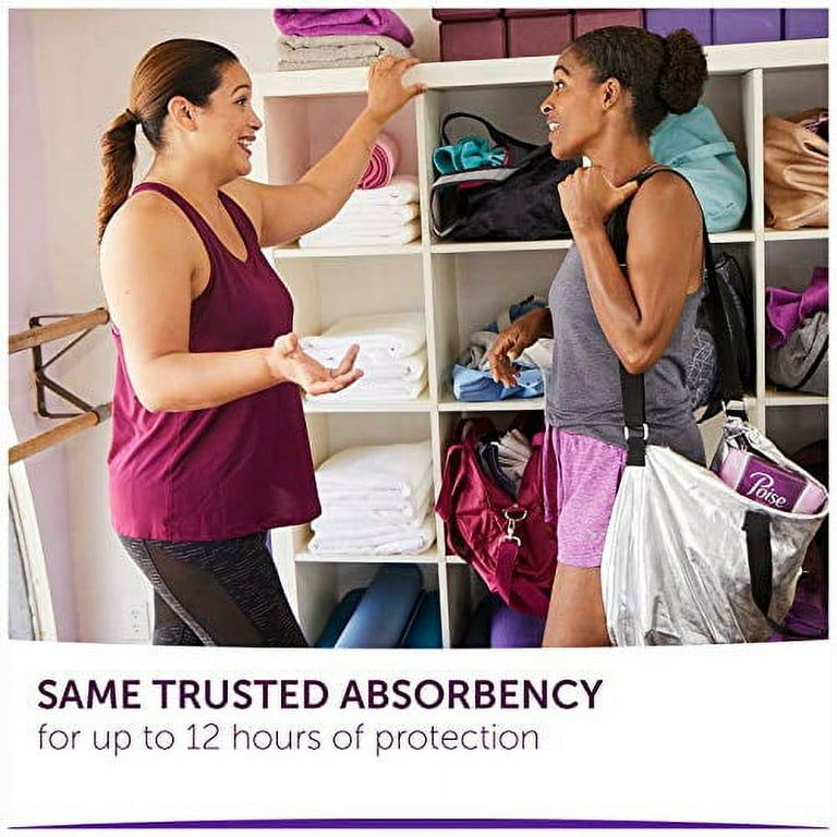 Poise Incontinence Pads for Women, Maximum Absorbency, Regular Length, 96  Count (2 Packs of 48) (Packaging May Vary)