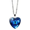 thumbnail image 2 of Jusqu'à 65 % de Réduction sur les Colliers SMihono pour Femmes Collier en Forme de Cœur Papillon Collier Pendentif Design Cœur Cadeau Meilleur, 2 of 5
