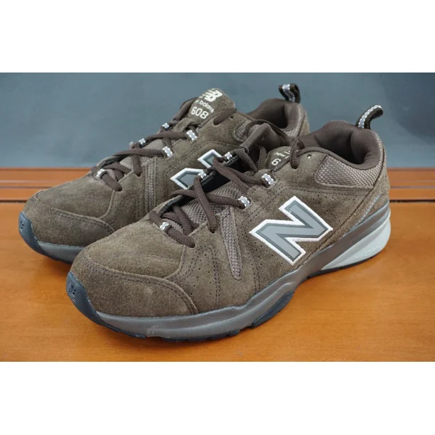 New Balance 608 Men's Size 8.5 Shoes Brown Suede Lace Up Low Top Walking Sneaker