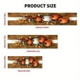 thumbnail image 4 of [Rustic Farmhouse Table Runner] 1pc Rustic Farmhouse Autumn Pumpkin Table Runner for Kitchen Dining Decor, 13x72 inch, 4 of 5