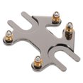 thumbnail image 1 of GAXIRE Guitar Bone Bridge Guitar String Tuning Device Electroplated Metal 1Pack for Musicians During Travels, 1 of 8