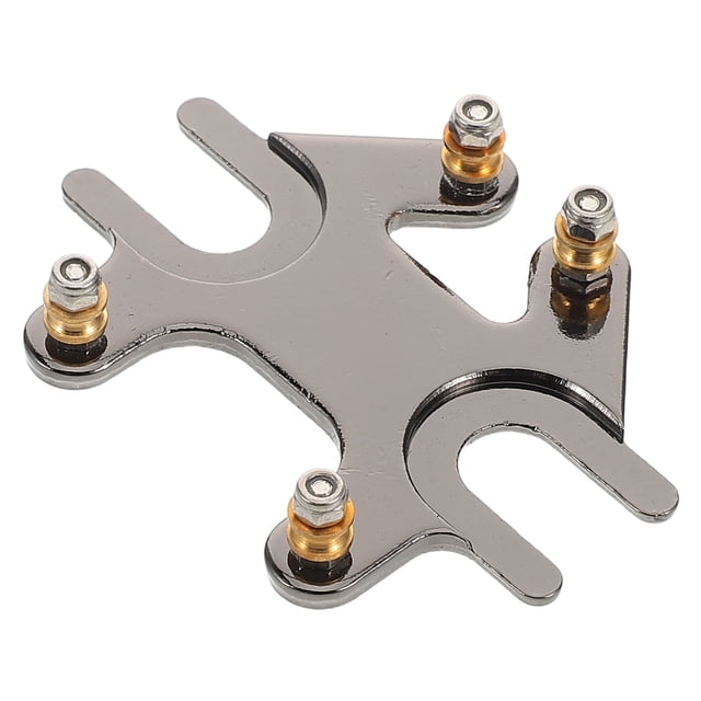 GAXIRE Guitar Bone Bridge Guitar String Tuning Device Electroplated Metal 1Pack for Musicians During Travels