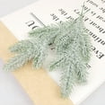 thumbnail image 4 of Cateissary 24 Uds. De tallos de pino sintético, decoración del hogar, decoración del hogar, árbol de Navidad, plantas decorativas para el Verde con polvo 24PCS, 4 of 6