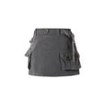 thumbnail image 2 of Zszcpp Baby Girl Newborn Skirts Solid Color Cargo A-Line Denim Jean Pocket Trendy Daily Life Simple Casual Skirts, 2 of 9
