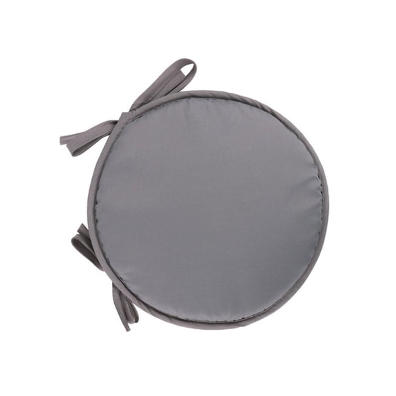 Round Chair Cushions, Seat Cushions For Chairs, Foam For Cushions, Thickened Construction, 15 In Diameter, Household Seating, Light Gray, 1 Pc
