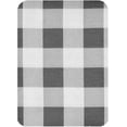 thumbnail image 4 of Newbridge Gray Buffalo Cottage Check Print Fabric Tablecloth, Buffalo Plaid Wrinkle Free, Water and Stain Resistant Heavy Weight Tablecloth, 52” x 70” Oblong/Rectangle, 4 of 7
