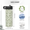 thumbnail image 4 of KLL Green Rabbit Pattern 18OZ Water Bottle With Straw,Stainless Steel Sports Water Cup Flask Sports Water Cup Flask Wide Mouth Travel Thermal Mug, 4 of 8