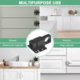 thumbnail image 5 of Uxcell 2-Pack Self-Closing Latch Aluminum Alloy Automatic Window Sliding Latches with Gaskets for Door/Window [Black], 5 of 6