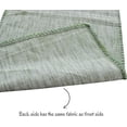 thumbnail image 3 of Textured Cloth Table Runner 90 inches Long With Decorative Stitched Edge Kitchen Table Runner Bedroom Dresser Scarf Dining Room Table Topper Washable Cotton Fabric Runner Furniture Top Cover Green, 3 of 7