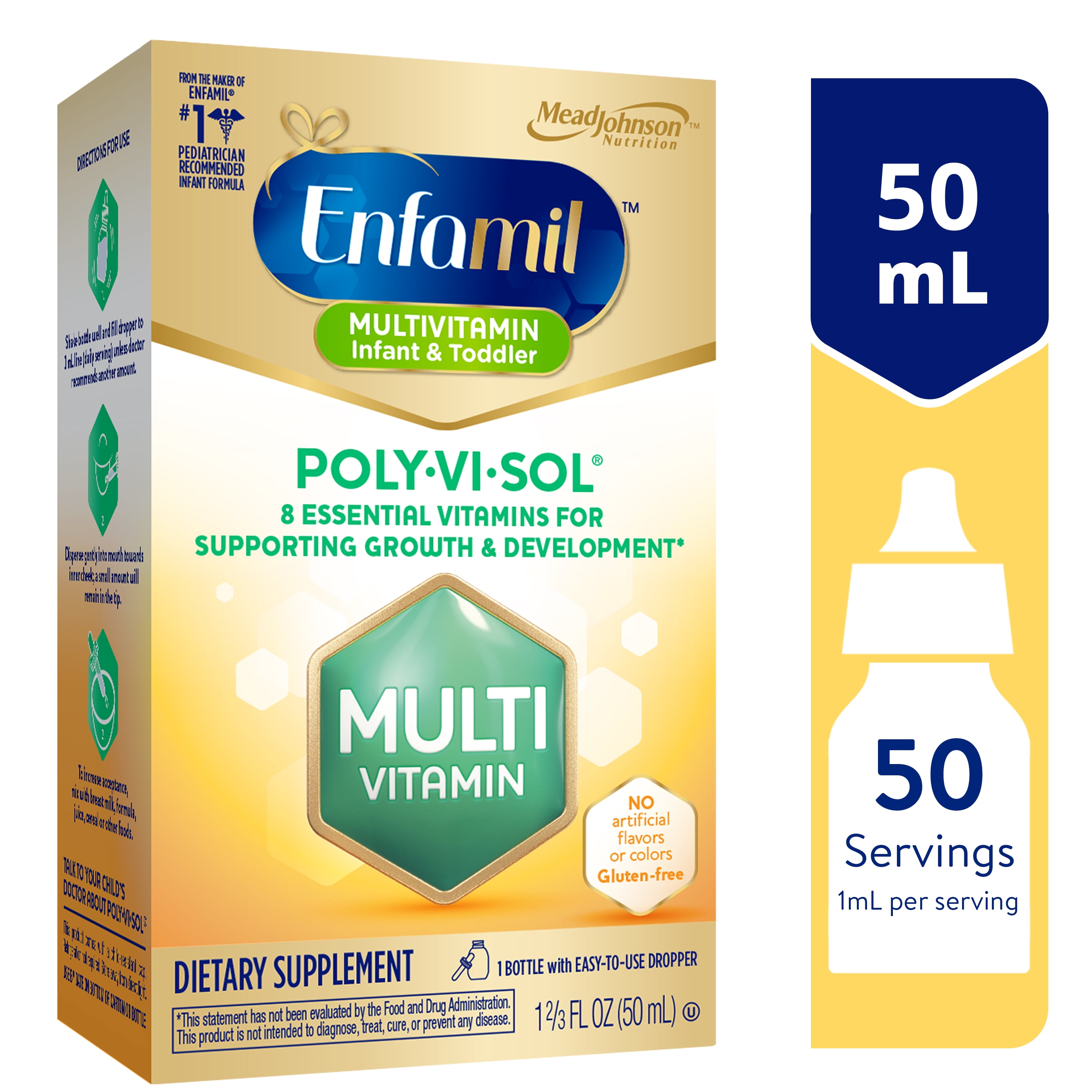 Enfamil PolyViSol 8 MultiVitamins Supplement Drops for Infants