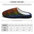 thumbnail image 2 of Tool Band 10000 Days Fuzzy Cotton Slippers For Mens Winter Cotton Lightweight Anti-slip Rubber Sole Slippers House Open Back Slippers Closed Toe Slippers, 2 of 9