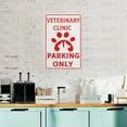 thumbnail image 6 of Retro Tin Sign Veterinary Clinic Parking Only Sign Wall Art Decor Public Vintage Retro Tin Metal Sign Plaque 8X12 Inch, 6 of 6