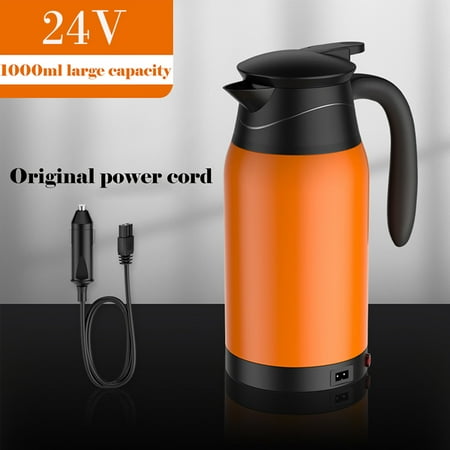 

Banghong 24V 1000ml Car Electric Heated Mug Water Kettle Steel Cup Car Heating Kettle