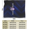 thumbnail image 3 of College A of The Holy Cross Logo Fleece Blanket, Very Soft Microfiber Flannel Blanket for Couch Warm and Cozy for All Seasons, 3 of 6