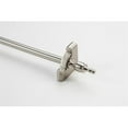 thumbnail image 1 of Zoroufy 01414-03450 28.5 in. Heritage Smooth Tubular Stair Rod Set Extended Brackets Crown Finial in Satin Nickel, 1 of 1