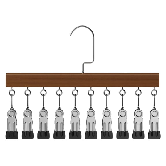 Legging Organizer for Closet,Pants Hangers with Clips Holds 10 Leggings,Jeans,Hats,Shorts,Socks,360° Rotating Space Saving Hanging Clothes Organizer for Closet Organizers and Storage