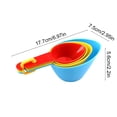 thumbnail image 3 of 4-Piece Measuring Spoon Set with Graduations Multicolor Kitchen Baking Tool for Precise Ingredient and Pet Food Measurement Accurate Portion Control Ergonomic Handle, 3 of 8