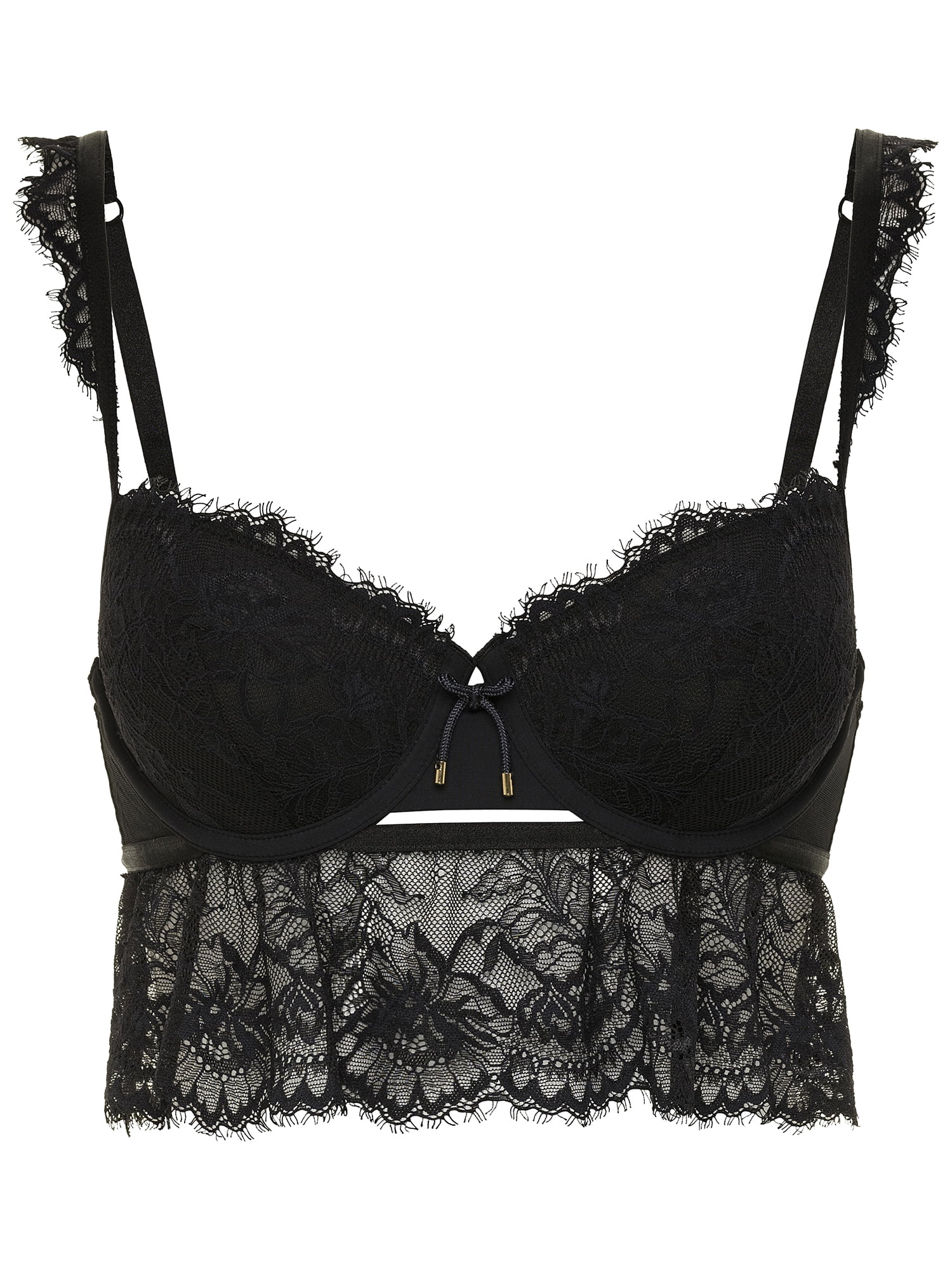 Adored by Adore Me Women’s Kayla Lightly Padded Flowy Longline Bra, Sizes 36B-40DD
