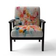 thumbnail image 4 of Designart « composition Rhythms I » Fauteuil d'Appoint Rembourré Abstrait Orange - Fauteuil Moderne pour Salon, 4 of 7