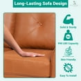 thumbnail image 4 of Home Imports Emporium Raelynn Modern Button Tufted Sofa Caramel,Air Leather, 4 of 18