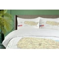 thumbnail image 4 of Ambesonne Map Duvet Cover Sets, USA Detailed Country Map, 2-Queen, Ivory Pale Blue White, 4 of 7