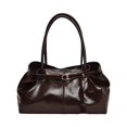 thumbnail image 1 of Bolso de hombro, estilo coreano, de piel sintética, para llevar debajo del brazo, ideal para el trabajo de niñas y mujeres. Marrón oscuro, 1 of 8